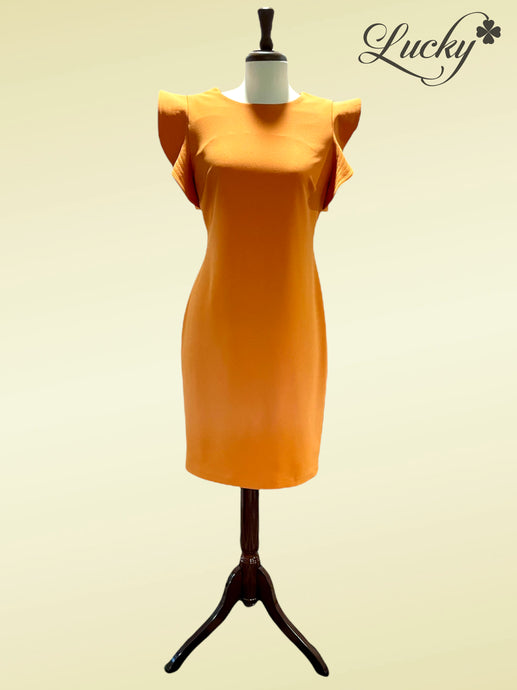 Vestido naranja corto