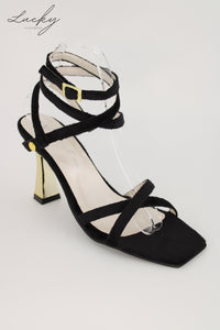 Sandalia velvet negra