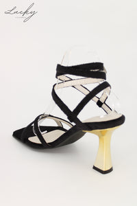 Sandalia velvet negra