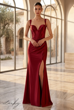 Cargar imagen en el visor de la galería, Vestido rojo de satin