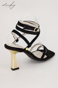 Sandalia velvet negra