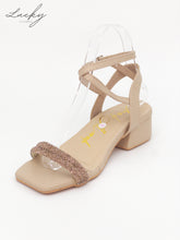 Cargar imagen en el visor de la galería, Sandalia baja beige