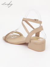 Cargar imagen en el visor de la galería, Sandalia baja beige
