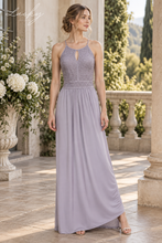 Cargar imagen en el visor de la galería, Vestido gris encaje en top