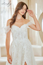 Cargar imagen en el visor de la galería, Vestido blanco con encaje