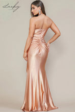Cargar imagen en el visor de la galería, Vestido oro rosa strapless