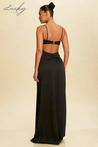 Vestido black silver