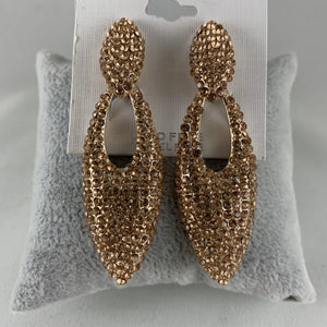 Arete Oro Rosa Grande Clip