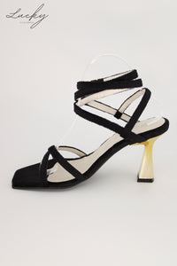 Sandalia velvet negra