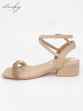 Cargar imagen en el visor de la galería, Sandalia baja beige