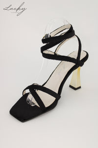 Sandalia velvet negra