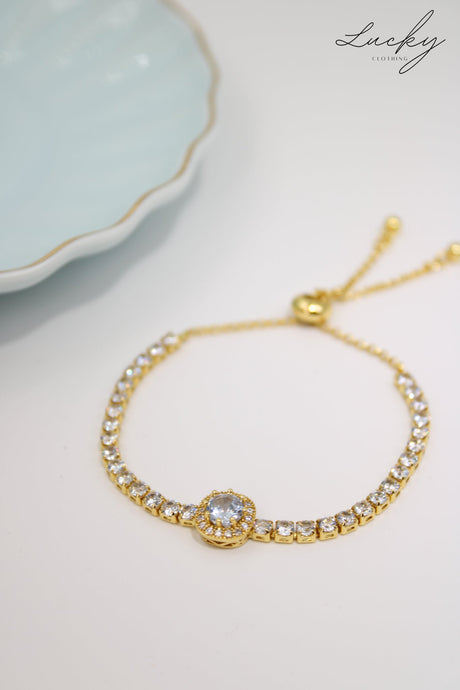 Brazalete dorado ajustable