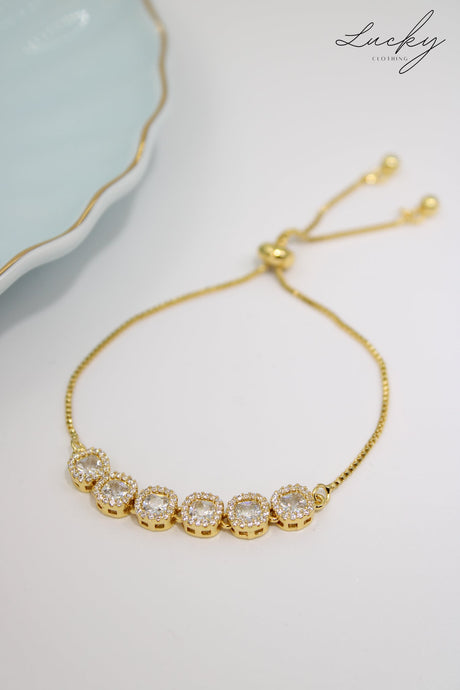 Brazalete dorado ajustable