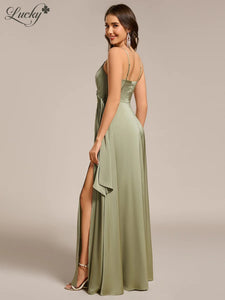 Vestido verde sage