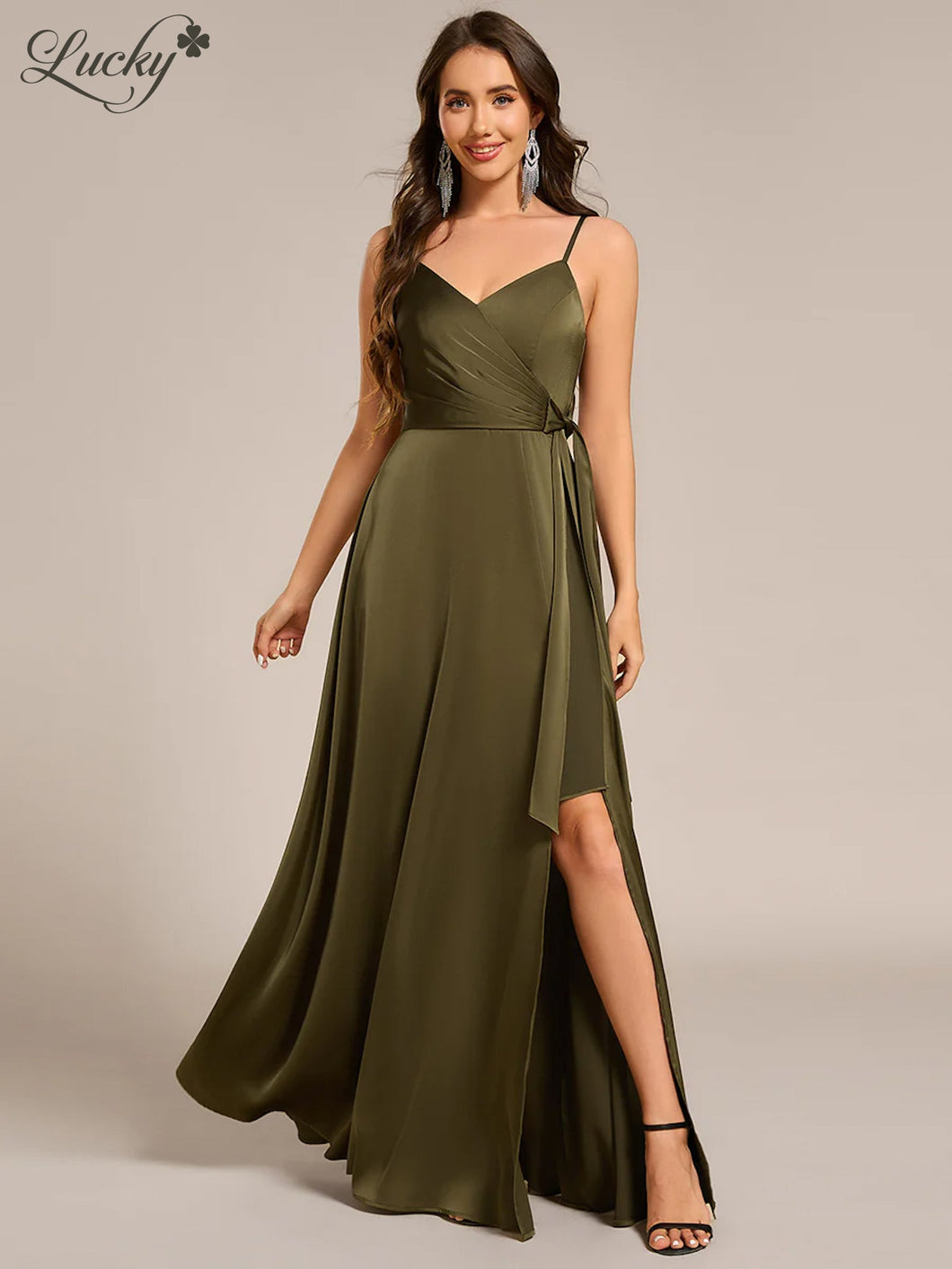 Vestido verde oliva