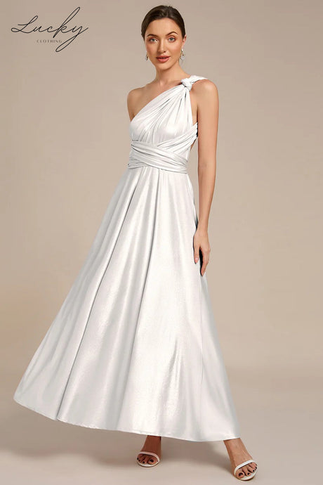 Vestido metallic silver multiformas