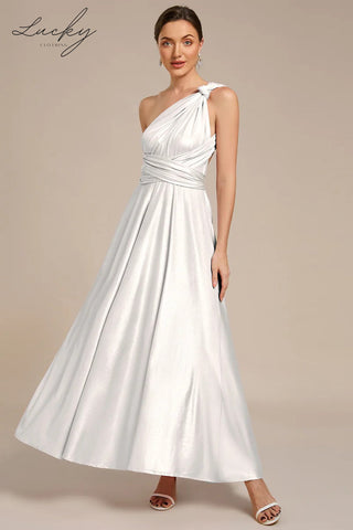 Vestido metallic silver multiformas