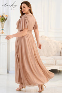 Vestido palo rosa plus