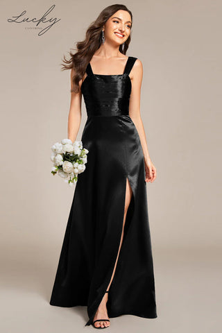 Vestido negro de satin