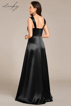 Cargar imagen en el visor de la galería, Vestido negro de satin