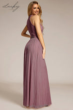 Cargar imagen en el visor de la galería, Vestido mauve plisado