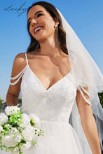 Cargar imagen en el visor de la galería, Vestido blanco con perlas