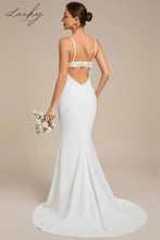 Cargar imagen en el visor de la galería, Vestido blanco al cuerpo liso