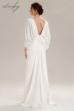 Cargar imagen en el visor de la galería, Vestido blanco con capa