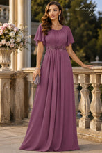 Cargar imagen en el visor de la galería, Vestido mauve con manga corta
