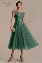 Cargar imagen en el visor de la galería, Vestido verde eucalipto midi