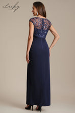 Cargar imagen en el visor de la galería, Vestido azul navy al cuerpo