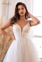 Cargar imagen en el visor de la galería, Vestido blanco volado con piedras