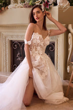 Cargar imagen en el visor de la galería, Vestido blanco volado con flores