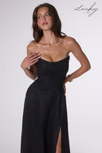Cargar imagen en el visor de la galería, Vestido negro con brillos