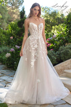 Cargar imagen en el visor de la galería, Vestido blanco strapless corte A