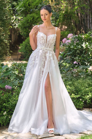 Vestido blanco con flores