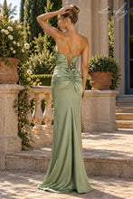 Cargar imagen en el visor de la galería, Vestido verde sage de satin