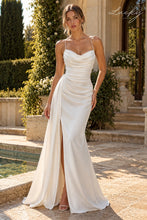 Cargar imagen en el visor de la galería, Vestido blanco de satin