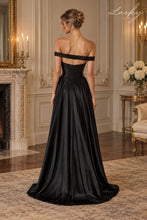 Cargar imagen en el visor de la galería, Vestido negro de satin