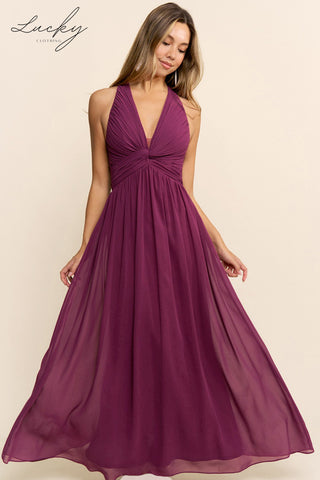 Vestido plum