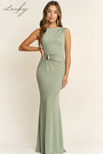 Cargar imagen en el visor de la galería, Vestido dusty sage al cuerpo