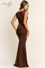 Cargar imagen en el visor de la galería, Vestido chocolate al cuerpo