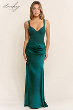 Cargar imagen en el visor de la galería, Vestido verde esmeralda