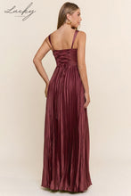 Cargar imagen en el visor de la galería, Vestido plisado vino