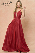Cargar imagen en el visor de la galería, Vestido rojo con brillos