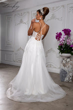 Cargar imagen en el visor de la galería, Vestido blanco de tirantes con encaje