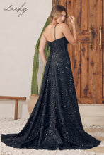 Cargar imagen en el visor de la galería, Vestido negro de lentejuelas