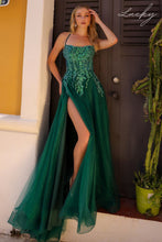 Cargar imagen en el visor de la galería, Vestido verde esmeralda con brillos