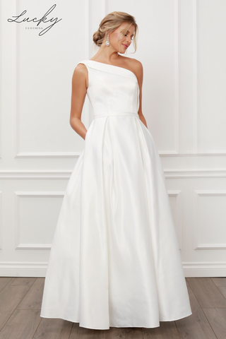 Vestido blanco un hombro