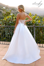 Cargar imagen en el visor de la galería, Vestido blanco strapless